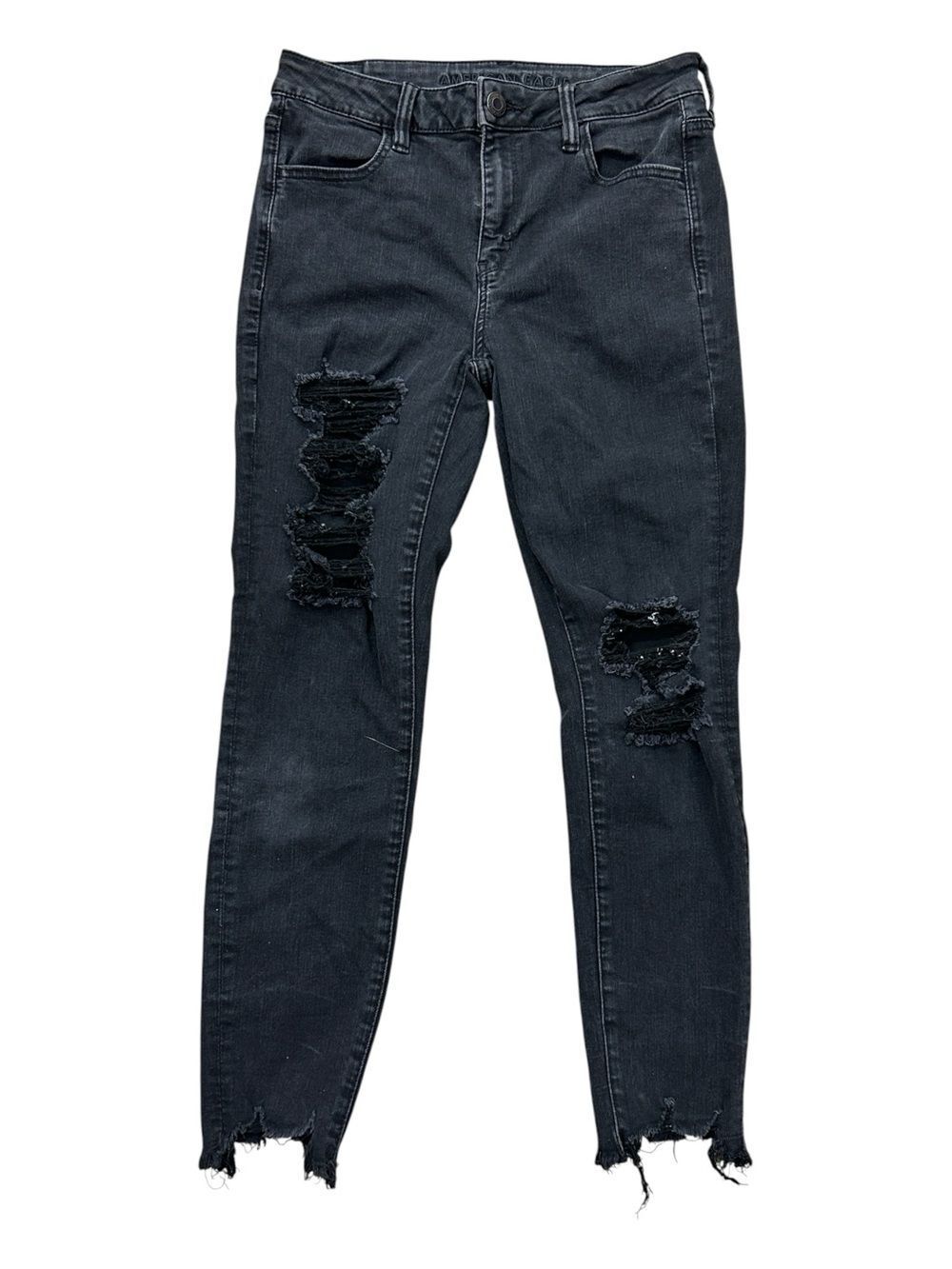 American Eagle Black Hi Rise Jeggings